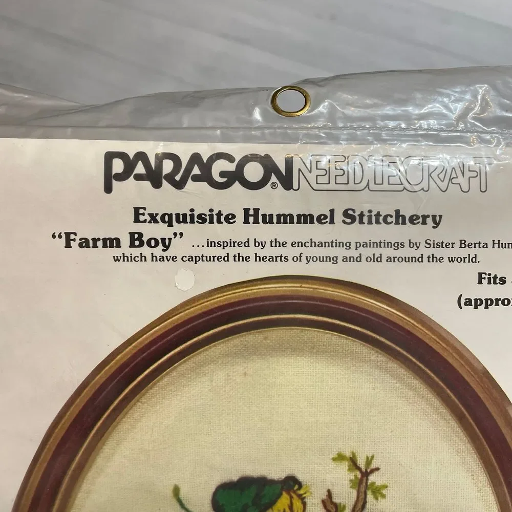 Paragon vintage farm boy‎ needlecraft #0655